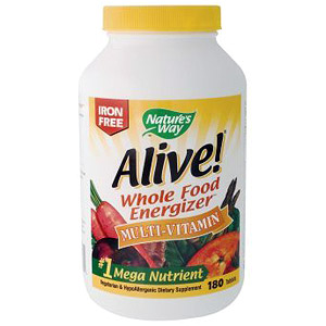 Nature's Way Alive! Multi Vitamins Whole Food Energizer (no iron) 90 tabs from Nature's Way
