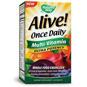Nature's Way Alive! Once Daily Multi-Vitamin, 60 Tablets, Nature's Way