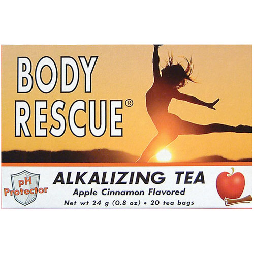 Body Rescue Alkalizing Tea, Apple Cinnamon Flavored, 20 Bags, Body Rescue