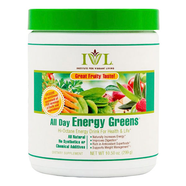 NaturMed / IVL NaturMed / IVL, All Day Energy Greens Powder, Fruit Flavor, Hi-Octane Energy Drink Mix, 10.5 oz