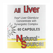 Natural Sources All Liver, 60 Capsules, Natural Sources