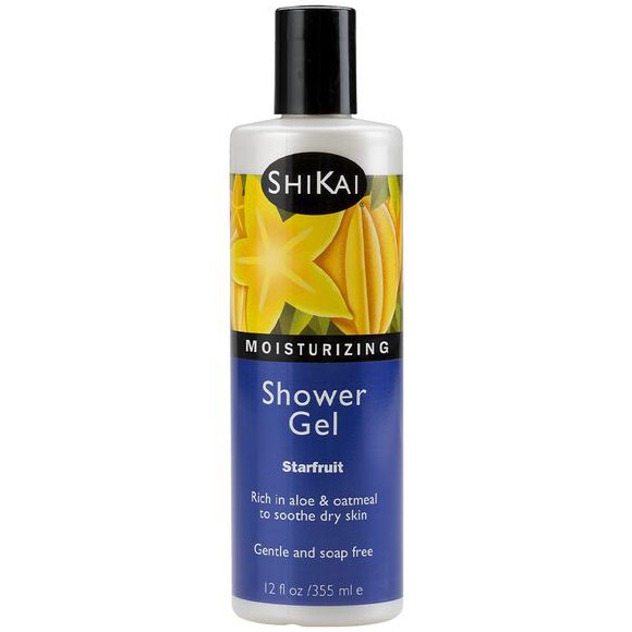 ShiKai All Natural Moisturizing Shower Gel, Starfruit, 12 oz, ShiKai