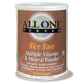 All One Nutritech All One Rice Base Multivitamin Powder 10 Day Supply 5.29 oz, All One Nutritech
