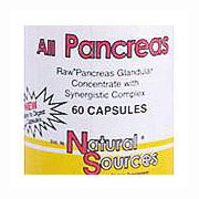 Natural Sources All Pancreas, 60 Capsules, Natural Sources