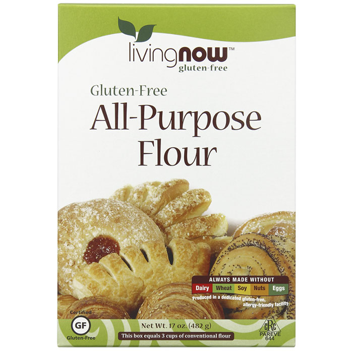 NOW Foods All-Purpose Flour, Gluten-Free, 17 oz, NOW Foods