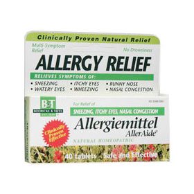 Boericke & Tafel Allergiemittel AllerAide, Allergy Relief, 40 Tablets, Boericke & Tafel Homeopathic