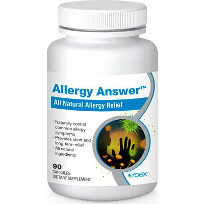 Roex Allergy Answer, Natural Allergy Relief, 90 Capsules, Roex