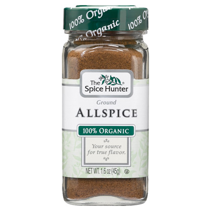 Spice Hunter Allspice, Ground, 100% Organic, 1.6 oz x 6 Bottles, Spice Hunter