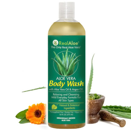 Real Aloe, Inc. Aloe Vera Body Wash, 16 oz, Real Aloe, Inc.