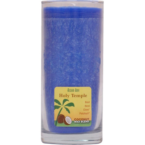 Aloha Bay Eco Palm Wax Aloha Jar Candle with Pure Essential Oils, Holy Temple (Royal Blue), 8 oz, Aloha Bay