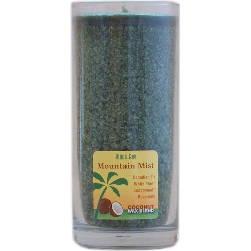 Aloha Bay Eco Palm Wax Aloha Jar Candle with Pure Essential Oils, Mountain Mist (Dark Green), 8 oz, Aloha Bay