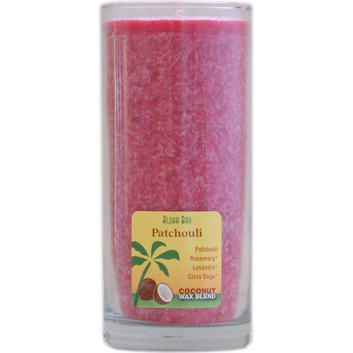 Aloha Bay Eco Palm Wax Aloha Jar Candle with Pure Essential Oils, Patchouli (Rose), 8 oz, Aloha Bay