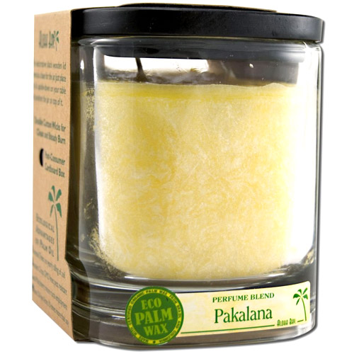 Aloha Bay Eco Palm Wax Aloha Jar Candle with Perfume Blends, Pakalana (Light Yellow), 8 oz, Aloha Bay
