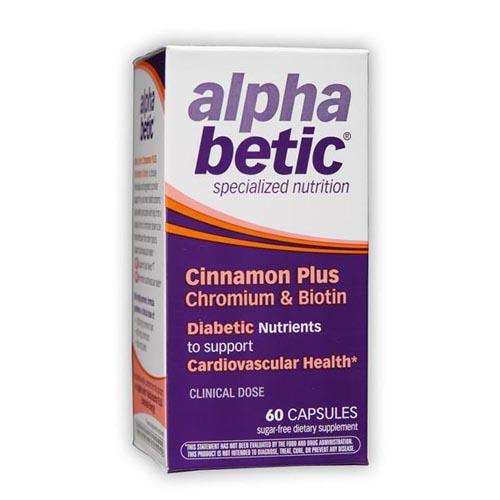 Enzymatic Therapy Alpha Betic Cinnamon Plus Chromium and Biotin, 60 Capsules, Enzymatic Therapy