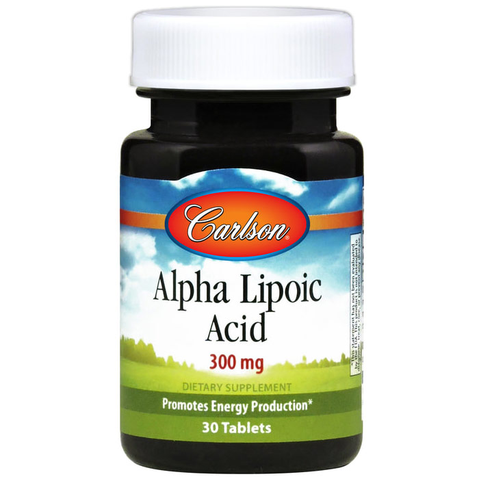 Carlson Laboratories Alpha Lipoic 300 mg, 30 Tablets, Carlson Labs