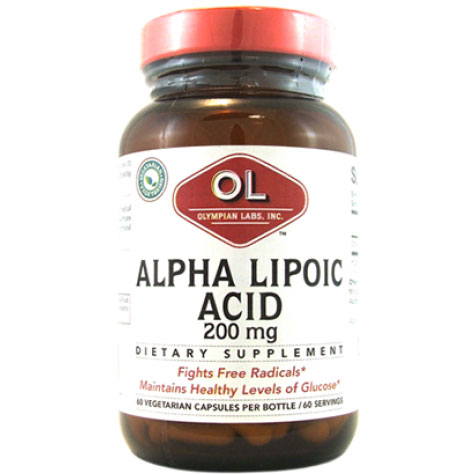 Olympian Labs Alpha Lipoic Acid 200 mg, 60 Veggie Capsules, Olympian Labs