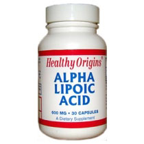 Healthy Origins Alpha Lipoic Acid 600 mg, 30 Capsules, Healthy Origins