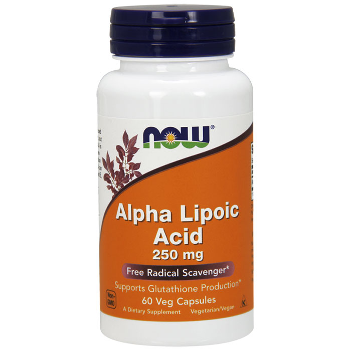 NOW Foods Alpha Lipoic Acid 250mg, ALA 60 Caps, NOW Foods