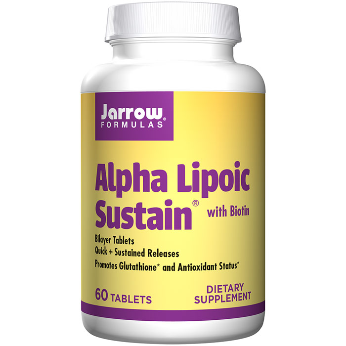 Jarrow Formulas Alpha Lipoic Acid Sustain 300 mg, 60 Sustained Release tabs, Jarrow Formulas