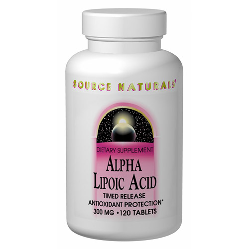 Source Naturals Alpha-Lipoic Acid 300mg Timed Release 60 tabs from Source Naturals