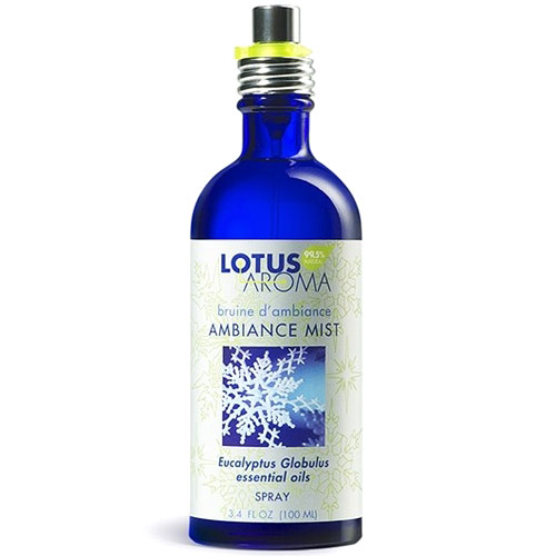 Lotus Aroma Ambiance Mist, Eucalyptus Globulus Essential Oils Spray, 3.4 oz, Lotus Aroma