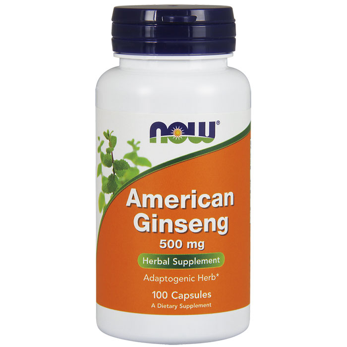 NOW Foods American Ginseng 5% Ginsenoside 100 Caps, NOW Foods