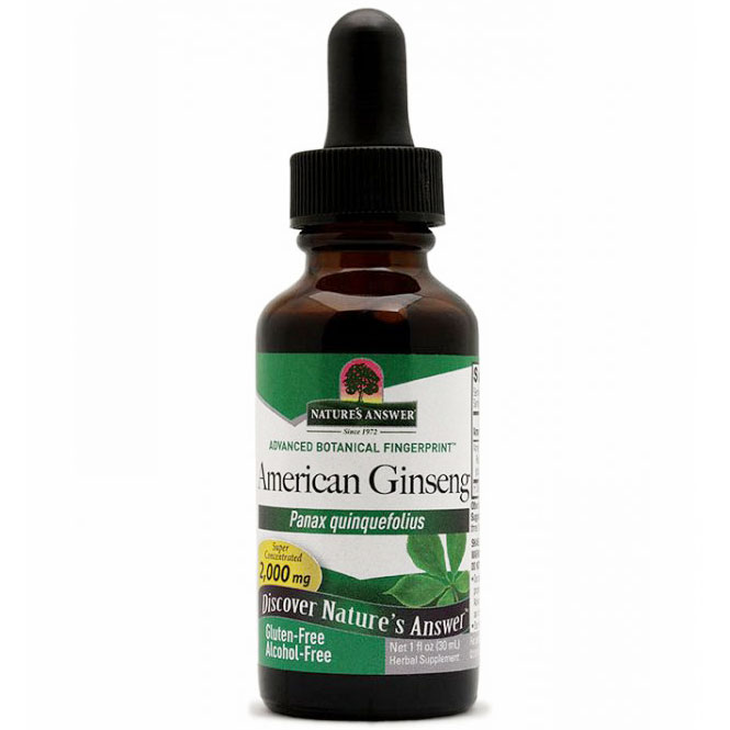 Nature's Answer American Ginseng Alcohol Free Extract Liquid 1 oz from Nature's Answer
