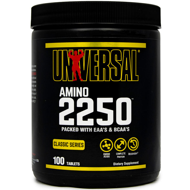 Universal Nutrition Amino 2250, Maximum Potency, 100 Tablets, Universal Nutrition
