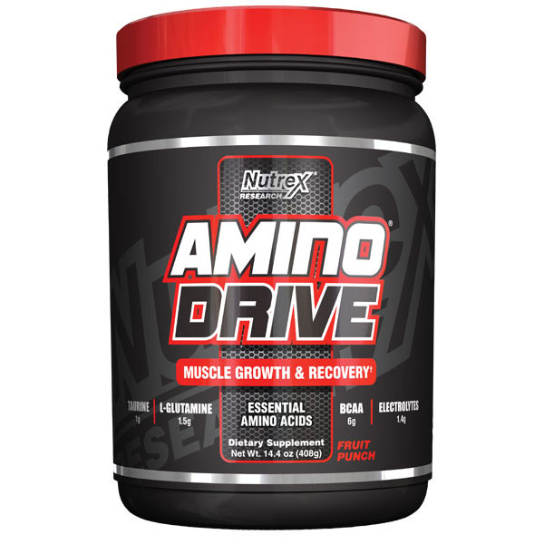 Nutrex Research Amino Drive Black, Supercharged BCAA Formula, 15.02 oz (30 Servings), Nutrex Research