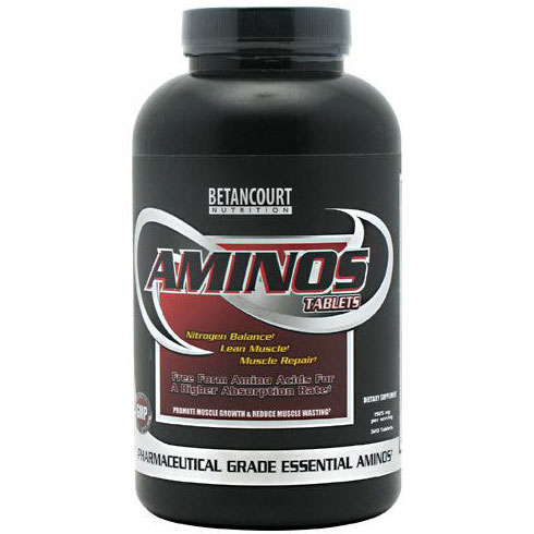 Betancourt Nutrition Aminos, Pharmaceutical Grade Essential Aminos, 320 Tablets, Betancourt Nutrition