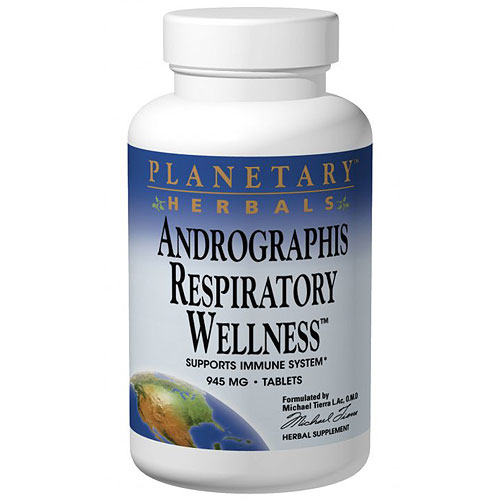 Planetary Herbals Andrographis Respiratory Wellness, 120 Tablets, Planetary Herbals