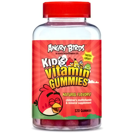 Natrol Angry Birds Kid's Vitamin Gummies, Children's Multi-Vitamin, 120 Gummies, Natrol