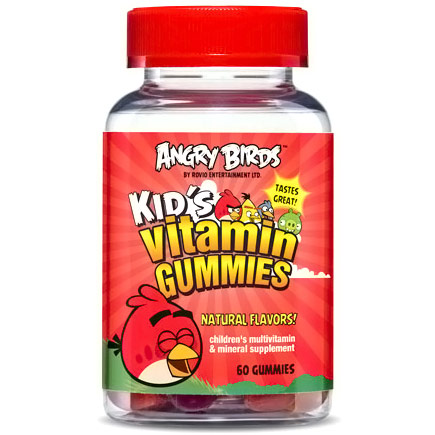 Natrol Angry Birds Kid's Vitamin Gummies, Natural Flavors, 60 Gummies, Natrol