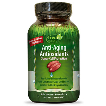 Irwin Naturals Anti-Aging Antioxidants, 60 Liquid Softgels, Irwin Naturals