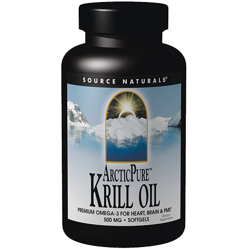 Source Naturals ArcticPure Krill Oil (Arctic Pure) 500mg, 30 Softgels, Source Naturals