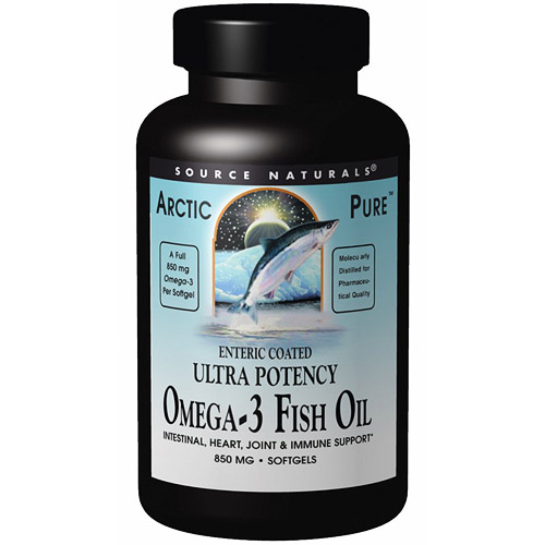 Source Naturals ArcticPure Ultra Fish Oil Enteric-Coated, 60 Softgels, Source Naturals