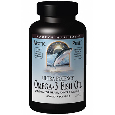 Source Naturals ArcticPure Ultra Potency Omega-3 Fish Oil 120 softgels from Source Naturals