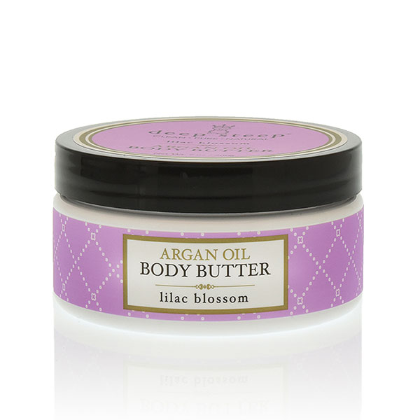 Deep Steep Argan Oil Body Butter - Lilac Blossom, 7 oz, Deep Steep