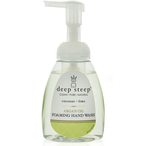 Deep Steep Argan Oil Foaming Hand Wash - Coconut Lime, 8 oz, Deep Steep