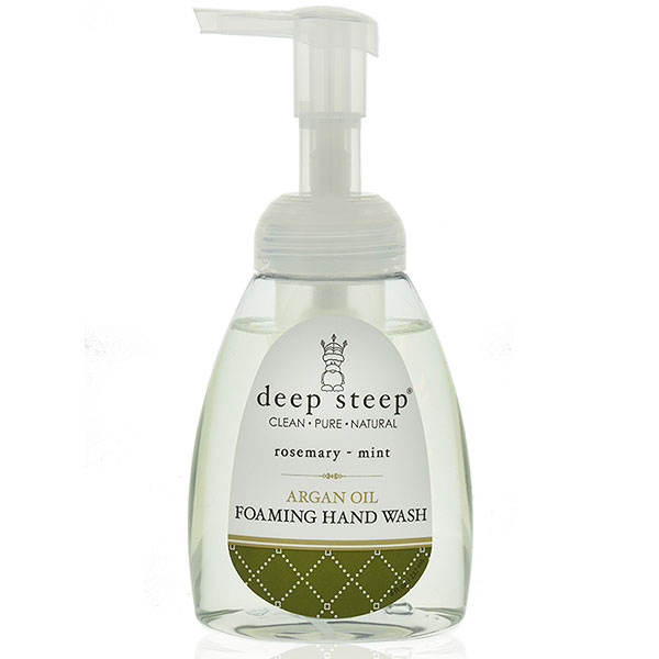 Deep Steep Argan Oil Foaming Hand Wash - Rosemary Mint, 8 oz, Deep Steep