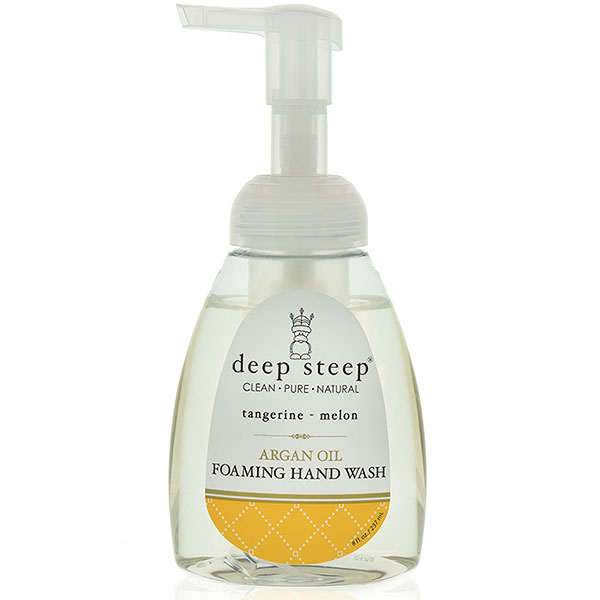 Deep Steep Argan Oil Foaming Hand Wash - Tangerine Melon, 8 oz, Deep Steep