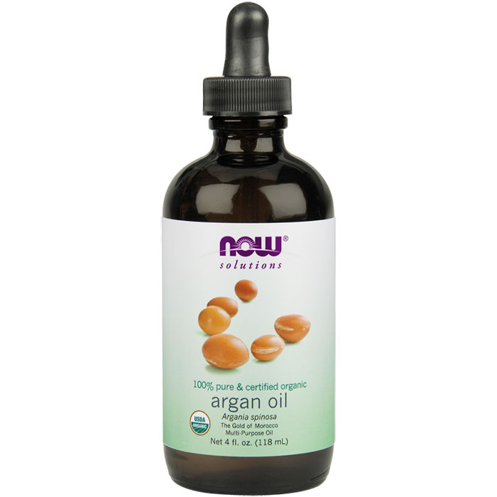 NOW Foods Argan Oil Certified Organic, 100% Pure, 4 oz, NOW Foods