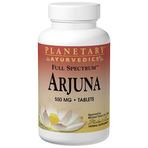 Planetary Herbals Planetary Ayurvedics Arjuna 550 mg Full Spectrum, 120 Tablets, Planetary Herbals