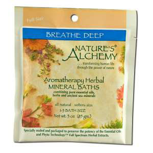 Nature's Alchemy Aromatherapy Herbal Mineral Baths, Breathe Deep, 3 oz, Nature's Alchemy