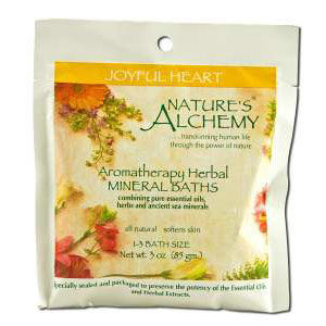 Nature's Alchemy Aromatherapy Herbal Mineral Baths, Joyful Heart, 3 oz, Nature's Alchemy