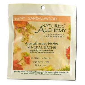 Nature's Alchemy Aromatherapy Herbal Mineral Baths, Sandalwood, 1 oz, Nature's Alchemy