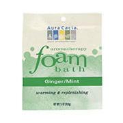 Aura Cacia Aromatherapy Foam Bath Ginger Mint, 2.5 oz Pouch, Aura Cacia