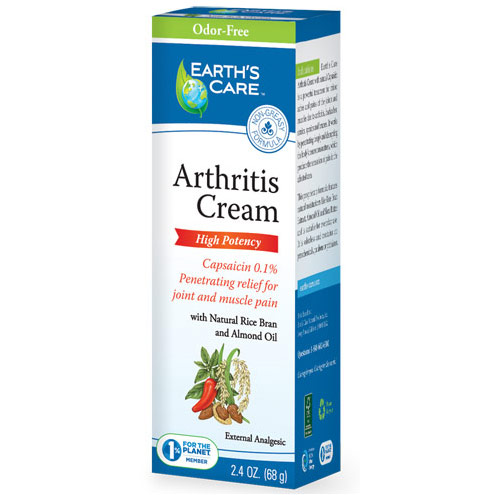 Earth's Care Arthritis Cream, 2.4 oz, Earth's Care