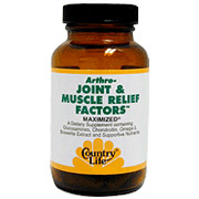 Country Life Arthro-Joint & Muscle Pain Relief Factors 60 Softgel, Country Life