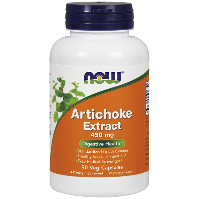 NOW Foods Artichoke Extract 450 mg, 90 Vcaps, NOW Foods